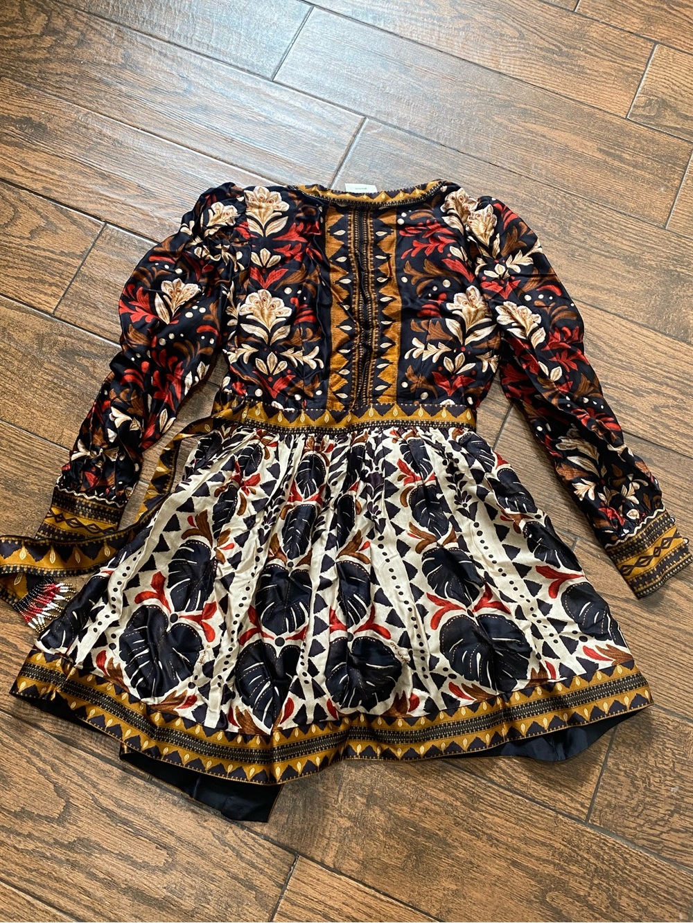 Farm Rio Tapestry Garden Mini Dress - Picture 15 of 15